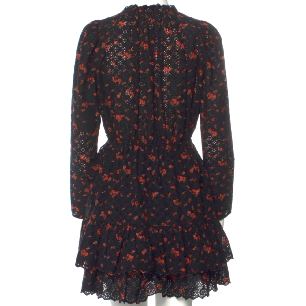 Ulla Johnson Josette Floral Lace Ruffle Cocktail Party Dress XS - Picture 8 of 12